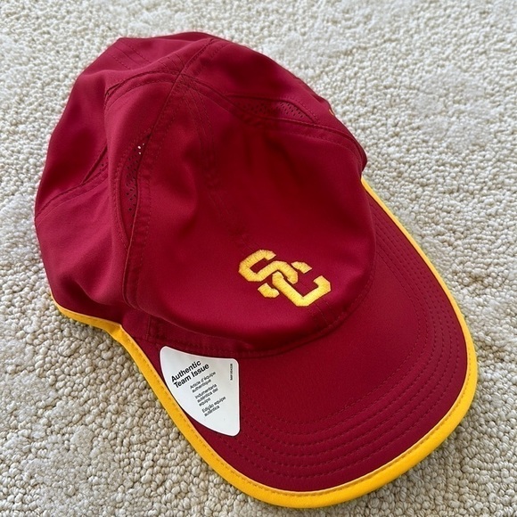 USC Trojans Nike Sideline Hat Spring Practice Authentic Team Issued Cardinal - Picture 1 of 5